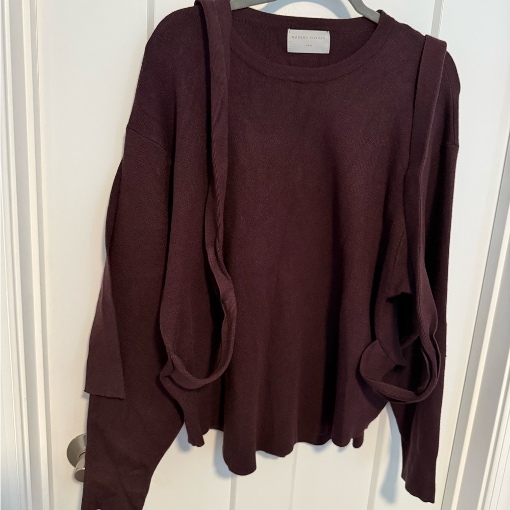 Modern Citizen Tie-Front Sweater - Picture 3 of 6
